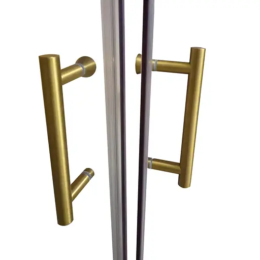 Душова кабіна без піддону Koer SR SC03-90x90x200-TR-12 прозоре скло Easy Clean 6 мм, матове з KR5358, Універсальна, прозорий, золотий - фото 6