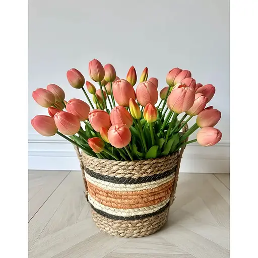 Тюльпан латексный №1389 шарик коралловый - фото 6