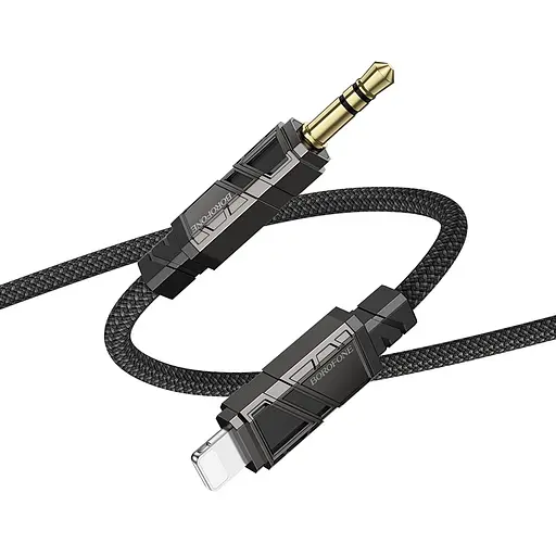 Перехідник BOROFONE BL22 Dignity digital audio conversion cable iP Black - фото 5