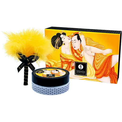 Масажний набір Shunga Kissable Massage Powder Luscious Mango, 2 шт