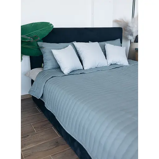 Набір Sonex Nassau: покривало двостороннє 240х220 см + наволочка 70х50 см 2 шт. темно-сірий (SO102518) - фото 2