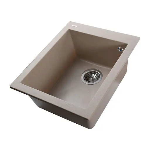 Гранитная мойка Globus Lux Lama песчаный 410x500 мм А0004, Sand - фото 2