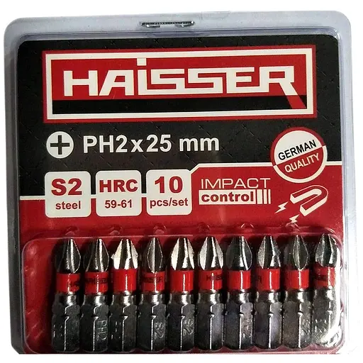 Бита Haisser PH2x25 мм 10 шт. (81295) - фото 2