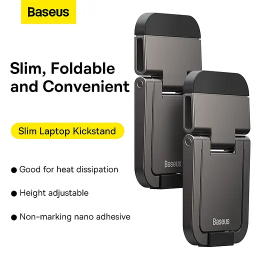 Підставка для ноутбука Baseus Slim Laptop Kickstand （2pcs）Grey - фото 11