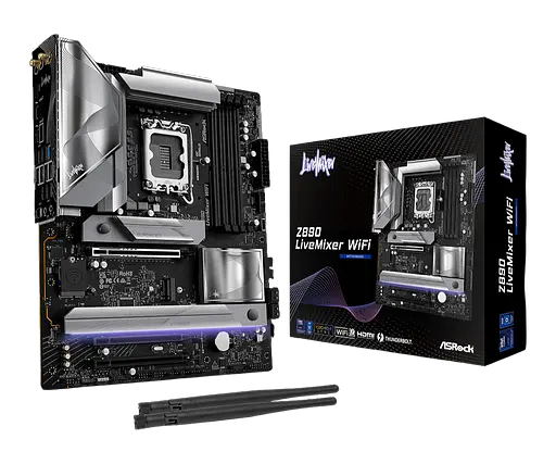 Материнская плата ASRock Z890 Livemixer Wi-Fi LGA 1851 (Z890 LIVEMIXER WIFI) Б/У