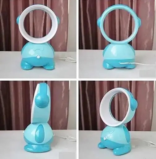 Настольный портативный мини вентилятор USB Bladeless Fan MX-483 Голубой - фото 3