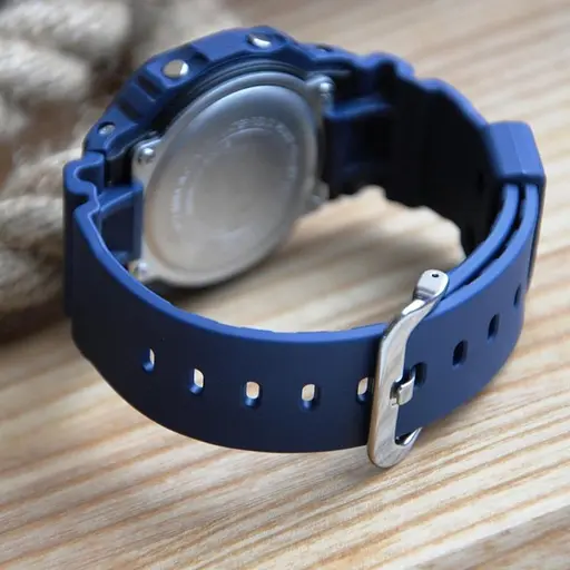 Противоударные часы мужские наручные оригинальные Casio G-Shock DW-5600BBM-2ER с полимерным ремешком - фото 5