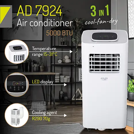 Кондиционер Adler AD 7924 - фото 10