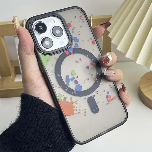 Чохол Epik TPU+PC Flush with MagSafe для Apple iPhone 13 Pro 6.1 Titanium black - фото 2