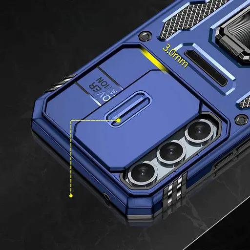 Чохол Epik ударостійкий Camshield Army Ring для Samsung Galaxy A35/A55 Синій/Navy - фото 6