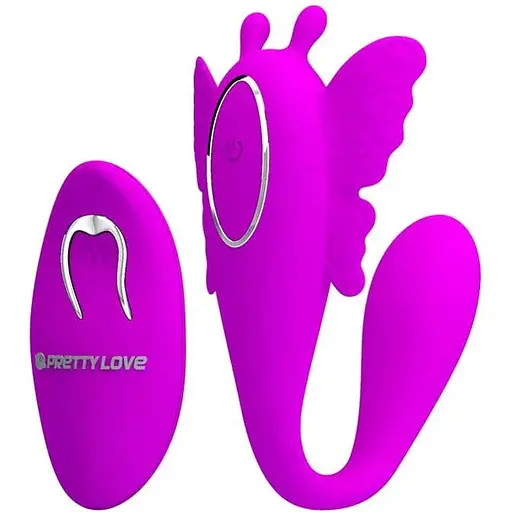 Вібратор для пар Pretty Love Chimera RC Stimulator 8.5 см фіолетовий