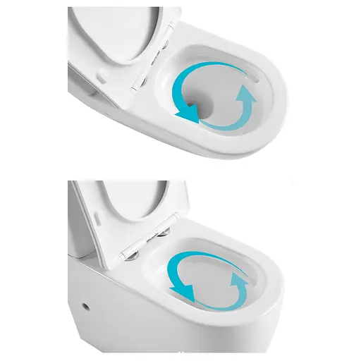 Унитаз напольный Qtap Robin New Ultra Quiet безободковый с сиденьем Soft-Close White QT13226083AW, Белый - фото 7