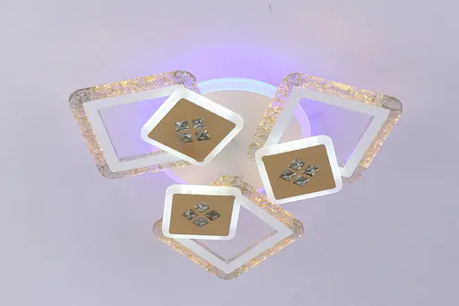 Люстра светодиодная VALESO V K39940-3 3 1 WT gold с пультом