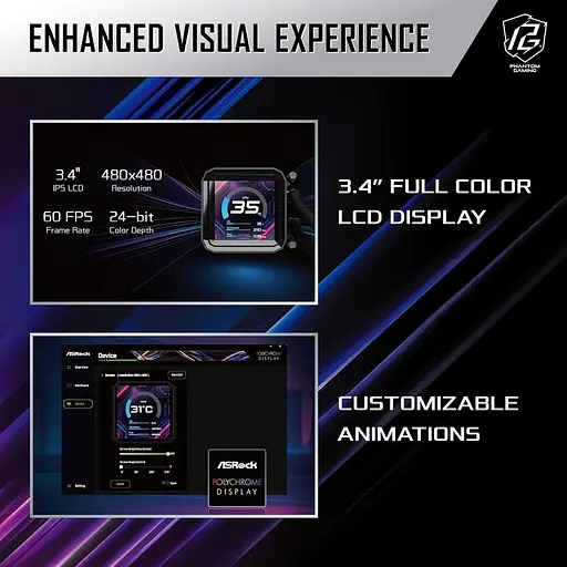 СВО AsRock Phantom Gaming 360 LCD (PHANTOM GAMING 360 LCD) - фото 15