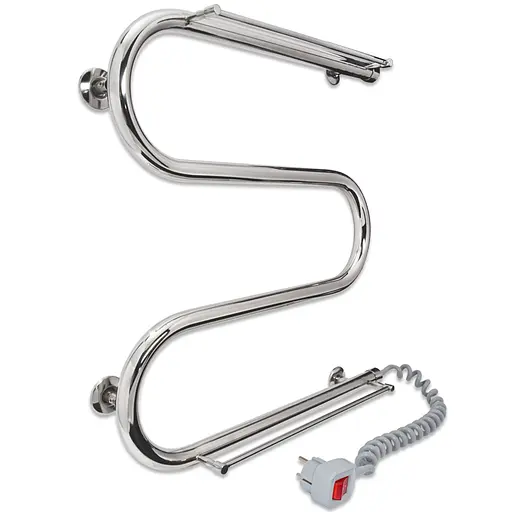 Электрический полотенцесушитель Laris Змеевик 25 РС3 500x500 С 2-мя полками Э 73207034 - фото 2