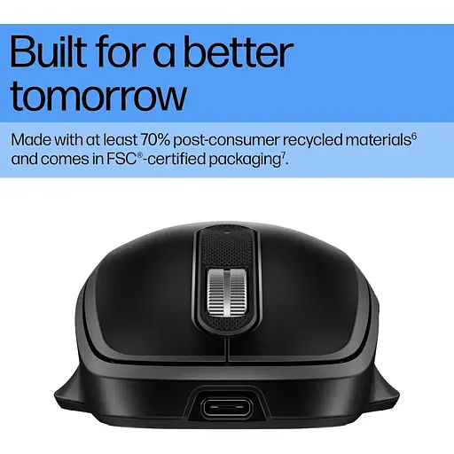 Мишка HP 510 Ultra-Fast Rechargeable Wireless Black (9C2F6AA) - фото 4