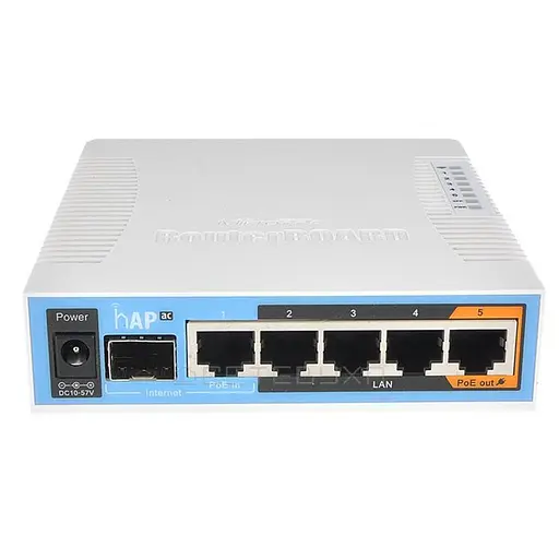Беспроводной маршрутизатор (роутер) Mikrotik hAP ac (RB962UiGS-5HacT2HnT) - фото 3