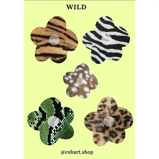 Стикеры Cobart "Wild" объемные 