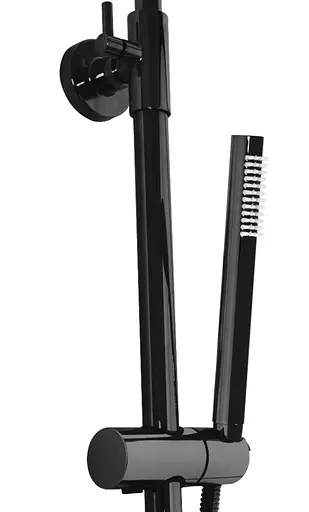 Душова система Rea Lungo black glossy з термостатом та виливом REA-P8763, Чорний матовий - фото 5