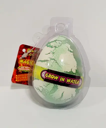 Зростаючі тварини в яйці "Динозаври" З 37607, Ціна за 1шт (6900067376077) Біло-зелений - фото 2