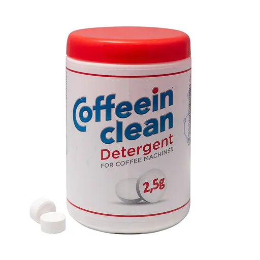 Професійний засіб Coffeein clean DETERGENT (таблетки 2,5g) для видалення кавових масел 900г. 360таб