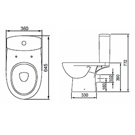 Унитаз-компакт Kolo Status 2395250UA с сидением Soft Close, Белый - фото 2