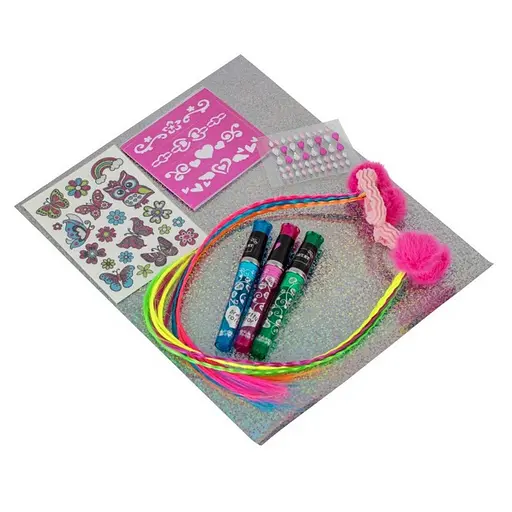 Дитячий набір косметики "Волосся і татуювання" Lukky T20728 блискучі татуювання - фото 2