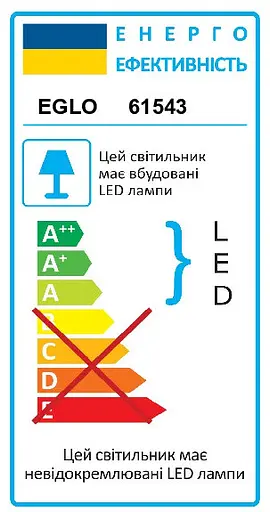 Вбудований точковий світильник TALVERA P/PROFESSIO Eglo 61543 - фото 3