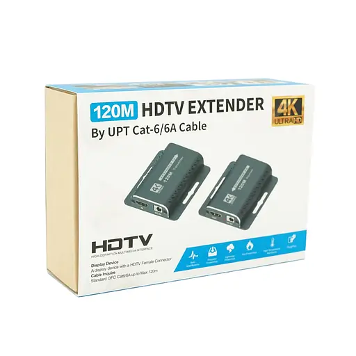 Одноканальный активный удлинитель HDMI сигнала Voltronic кабелем UTP cat5e/cat6e поддержка 4K30HZ - фото 2