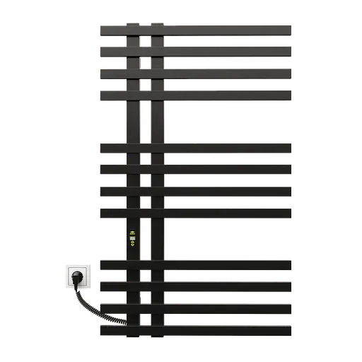 Електрична рушникосушарка Kosser Браш 1000x600 EL ДБЛ02EL, Чорний матовий, Ліве - фото 2