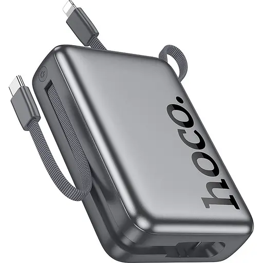 Зовнішній акумулятор Hoco Q39 20000mAh 22.5W Metal Grey (649094) [156649] - фото 1