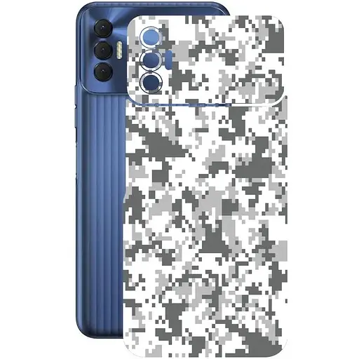 Защитная пленка StatusSKIN для Tecno Spark 8p KG7n Корпус Винил Пиксель 3 - фото 1