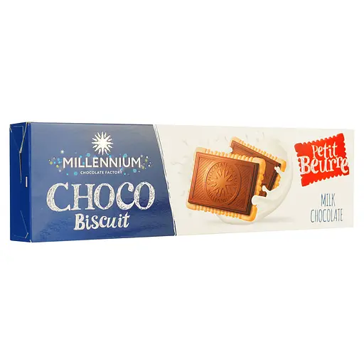 Шоколад молочный Millennium Choco Biscuit Milk 132 г - фото 2