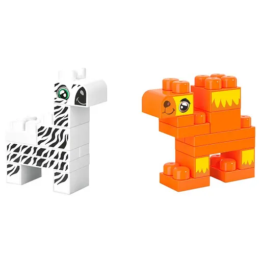 Детский конструктор Сафари ТехноК 9383TXK 97 элементов и 62 наклейки - фото 4