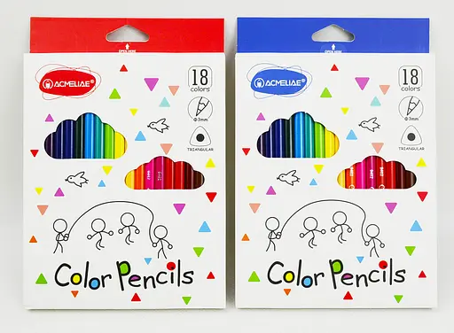 Карандаши цветные Acmeliae, 18 цветов, треугольный корпус, 3 мм - фото 2