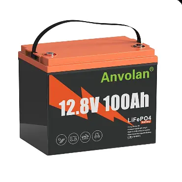 Акумулятор Anvolan LiFePO4 100 Ah 1280 Wh 12V до ДБЖ з BMS з дисплеем