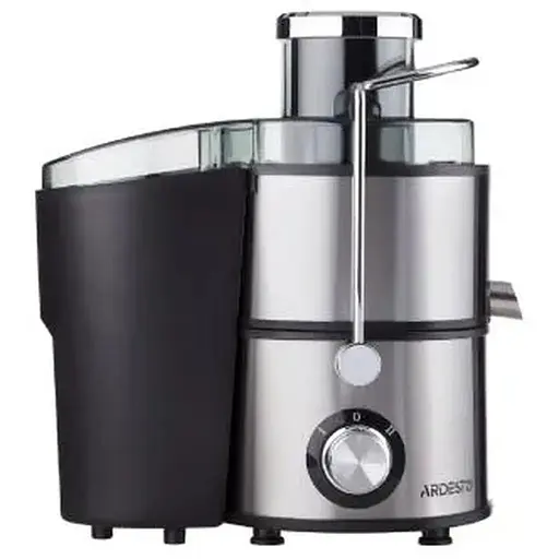 Соковитискач Ardesto JEG-1000, Black/Silver, 1000W, відцентровий, 2 режими, ємність для соку 500 мл, резервуар для макухи 1.5 л, захист від перегріву