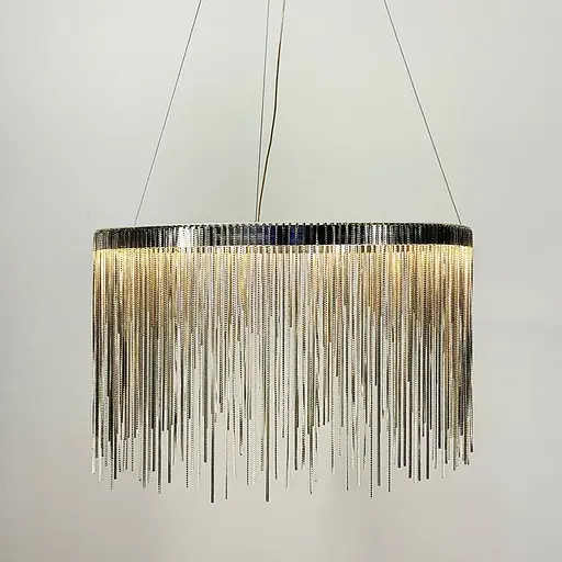 Хромована люстра з ланцюжками Ø 50 см | Арт. SP 07-500 | Line F - фото 2