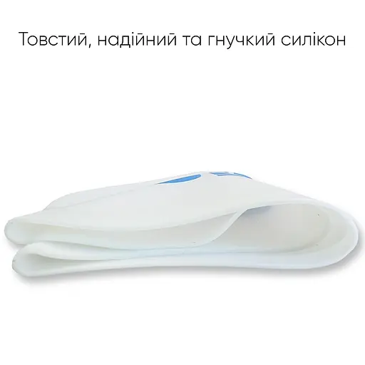 Доросла Шапочка для плавання Renvo Selva Swim Уні Білий Синій OSFM (2SC500-0304) - фото 8