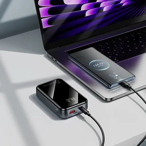 Power bank Hoco Q30 10000mAh 33W сірий - фото 2