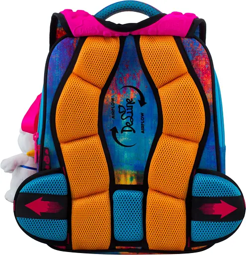 Ортопедический ранец 3 в 1 Delune для девочки 35х27х16 см Бирюзовый (7mini-016) - фото 5