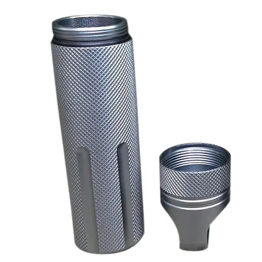 Тубус для хранения вещей водонепроницаемый из аэрокосмического алюминия Gymtop SPB-3, серый (100142) - фото 3