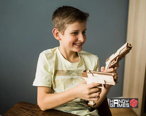 Дерев'яний конструктор Пістолет Glock 19 | Woodzle | 64 деталі - фото 2