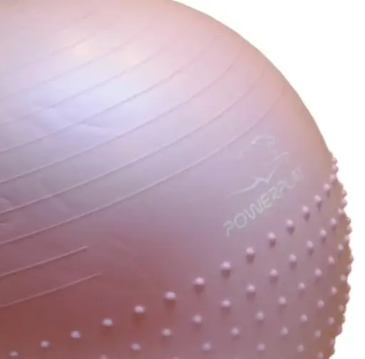 М'яч для фітнесу (фітбол) напівмасажний PowerPlay 4003 Ø65 cm Gymball Ліловий + помпа (PP_4003_65cm_Violet) - фото 5