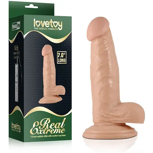 Фалоімітатор LoveToy Real Extreme 17.5 см тілесний