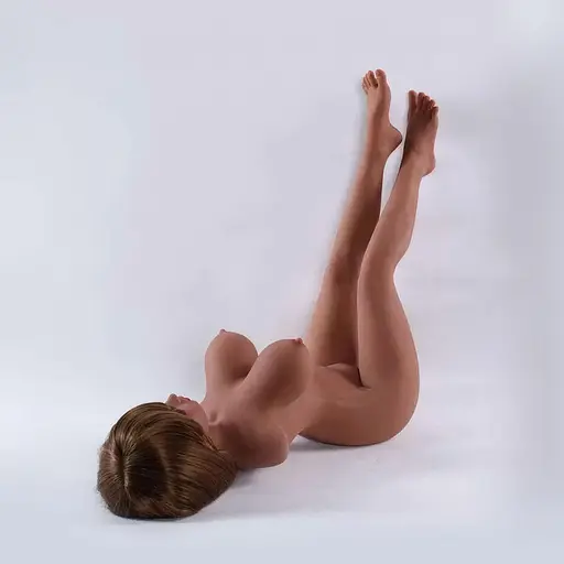 Реалістична секс-лялька Jessy для чоловіків силіконова коричнева шатенка - фото 3