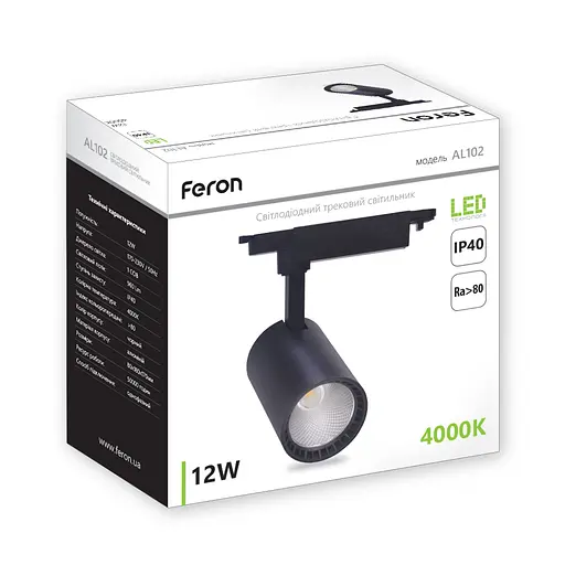 Светодиодный трековый светильник Feron AL102 12Вт 2700K белый - фото 3