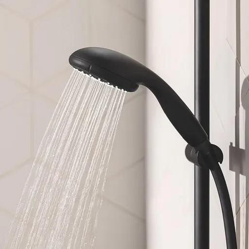 Смеситель термостатический для душа Grohe QuickFix Start Black UA303908T1, Черный матовый - фото 10