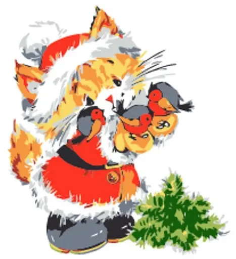 Набор для росписи по номерам Лисичка, Strateg, 30x30 см, ES219