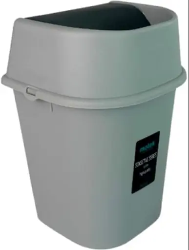 Контейнер для муcора Motek 6 л Серый (СPY-113)  - фото 2